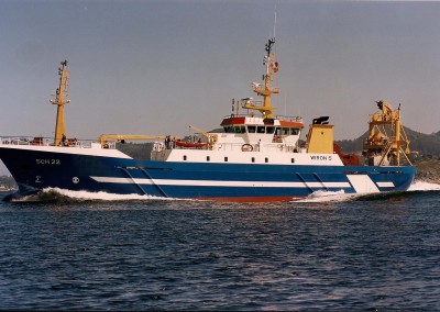 Pintado del buque Wiron 5, para Freire Shipyard
